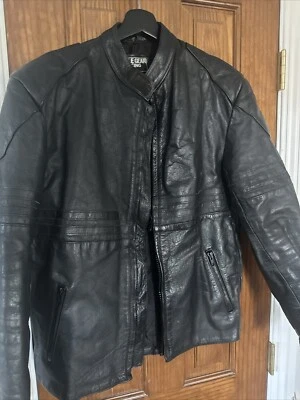 Cycle Gear Racing Women’s  Leather Padded Motorcycle Jacket size 44 XLarge Black - Image 1 of 4