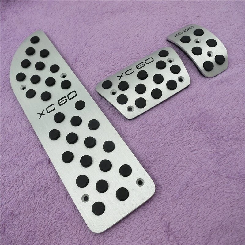 Para VOLVO XC60 AT Aluminio Acelerador Freno Gas Pedal Reposapiés Pedal Cubierta Foto 1 de 4