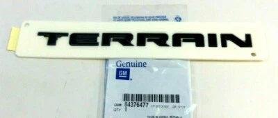 2019 2020 GMC Terrain front door rear liftgate black Nameplate Emblem new OEM - Изображение 1 из 3