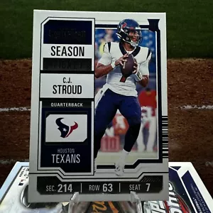 Biglietto Stagione CJ STROUD RC 2023 Panini Contenders #40 Rookie Houston Texans - Foto 1 di 2