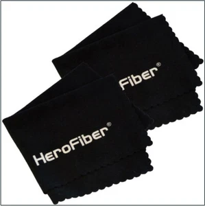 2 Hero Fiber Ultra Gentle Cleaning Cloths for Cameras, Lenses, Phones, Tablets - Picture 1 of 3