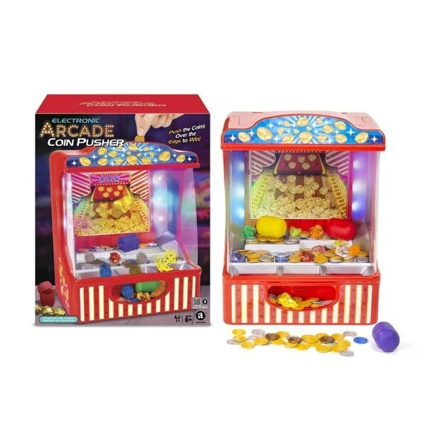 NUEVO EMPUJADOR DE MONEDAS ARCADE ELECTRÓNICO JUEGO ARCADE JUGUETE NIÑOS Foto 1 de 1