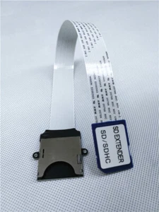 25cm Reverse SD-Stecker auf SD-Buchse Verlängerungskabel Kartenleser Schraubloch - Photo 1/7