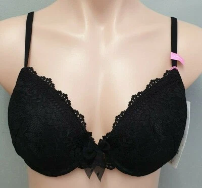 BNWT Ladies Sz 34A JT One Brand Black Lace T Shirt Bra RRP $24.95 - Image 1 of 3