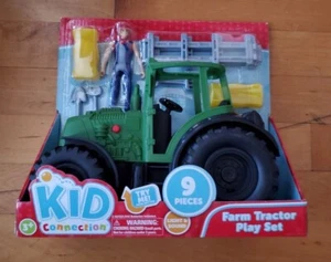 NEW Kid Connection 9 Piece Farm Tractor Play Set with Lights and Sound Ages 3+ - Picture 1 of 5