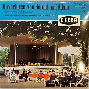 JEAN MARTINON: Ouvertüren von Herold und Adam (EP Decca VD 592 / Mono / NM) - Bild 1 von 4
