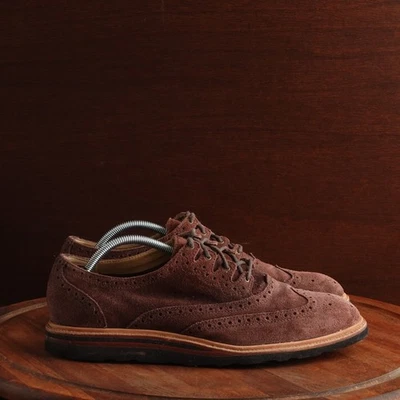 Cole Haan Oxfords Mens Size 11M Brown Suede Wingtip Lace Up Dress Shoes C12038 - Image 1 of 4