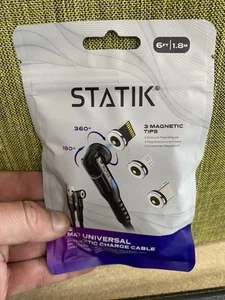 Statik Magnetic Charging Tips Set | 3 Magnetic Connectors for Statik 360 Cable - Picture 1 of 2