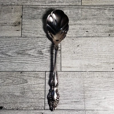 1881 ROGERS c1967 CUCHARA CON CÁSCARA DE AZÚCAR ROSA BARROCA Foto 1 de 4