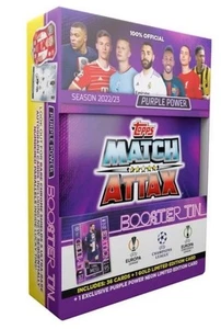 2022-23 Topps UEFA Match Attax Booster Tin - Purple Power - Sellado de fábrica - Imagen 1 de 1