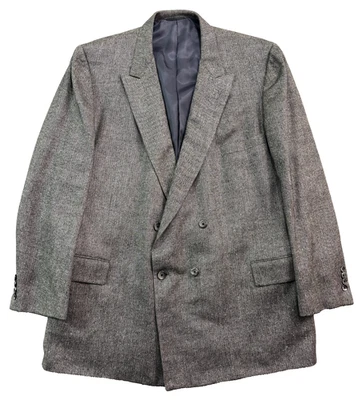 Chaqueta Blazer Abrigo Deportivo De Colección Tom James 48L Espiga Doble Pecho EE. UU. Foto 1 de 4