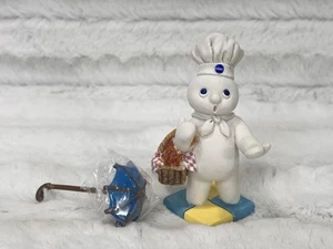 Pillsbury Dough Boy Figur Danbury Mint Kalender 1997 April Regenschirm (lesen) - Bild 1 von 5