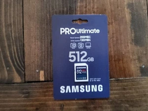 Carte SD Samsung PRO Ultimate 512 Go SDXC pleine grandeur U3 MB-SY512S/AM * NEUVE * - Photo 1 sur 2