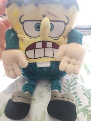 Ty 豆豆娃 2004 海绵宝宝 Frankenstein 长毛绒 - 带标签 — 第 1/3 张图片