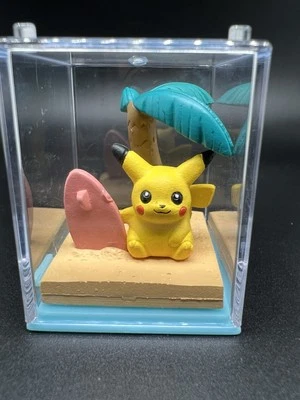 Pokemon Pikachu Bandai 1998 Playa Fiesta Raro Surf Pikachu Auténtica Figura Foto 1 de 4