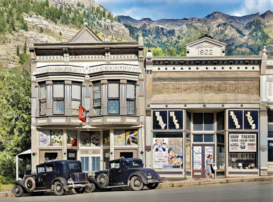 1940. Impresión fotográfica de 14 x 11" de Ouray, Colorado Foto 1 de 1