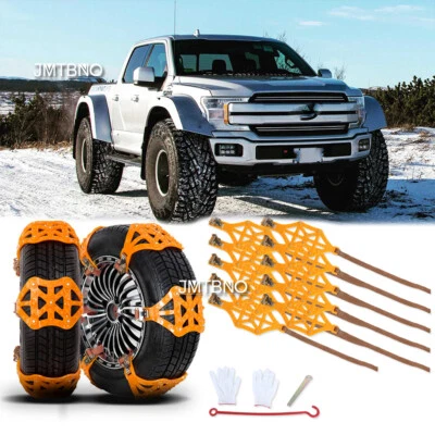 Cadenas de neumáticos antideslizantes para nieve de automóviles 10 piezas autos de emergencia SUV camiones ATV para Ford F150 Foto 1 de 4
