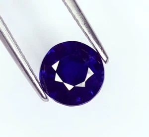 Zafiro azul natural 3,62 quilates piedras preciosas sueltas sin tratar certif... - Imagen 1 de 9