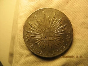 1895Mo A.M. Mexican Silver Eight Reales EF - Picture 1 of 2