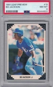 Bo Jackson 1991 Leaf Preview #19 -  PSA  KC Royals MLB HOF  xx603 - Picture 1 of 2