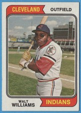 1974 Topps Walt Williams #418 Cleveland Indians