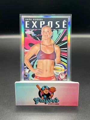 2024 Topps Chrome US Olympics Sara Hughes Expose /10 SSP! - Image 1 of 2