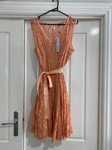 Table Eight Lotti Apricot lace dress - Picture 1 of 5