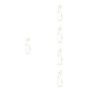 Set of 5 Pearl Phone Lanyard Bow Charm Bracelet Hand Wrist Strap Tether - Zdjęcie 1 z 12