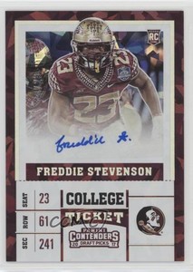 2017 Panini Contenders Draft Picks Cracked Ice Ticket /23 Freddie Stevenson Auto