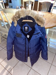 canada goose chaleco azul