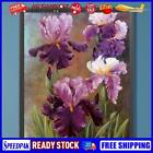 Purple Flower Canvas Painting Frameless Oil Paint By Numbers Wall Art Posters
