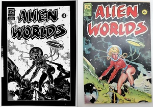 Dave Stevens Art Alien Worlds 4 Orig Printing Plate Negative Princess Pam 1/1 - Picture 1 of 7