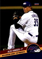 2019 Carolina League Top Prospects Choice #25 Alec Hansen - NM Baseball Card