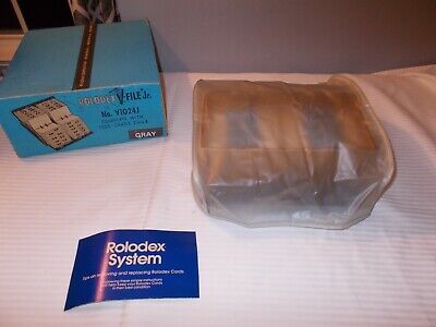 Vintage Rolodex V-File JR V1024J With Cards  - Nice • 39.99$