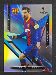 2021 Topps Finest Lionel Messi  Footwork Silver Refractor Card #FF-1 FCB - Picture 1 of 2