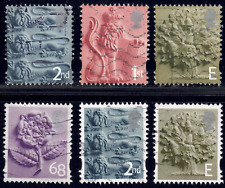 2001-02 Great Britain SC# 1-8 - F VF - Regional Issue-England-6 Different-Used