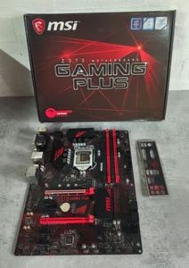 MSI Z370 Gaming Plus Motherboard LGA 1151 i3 i5 i7 CPU 8th 9th gen - Afbeelding 1 van 5