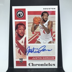 Justin Gorham Auto RC Chronicles Draft Picks 2021-22 CR-JGO Houston Cougars