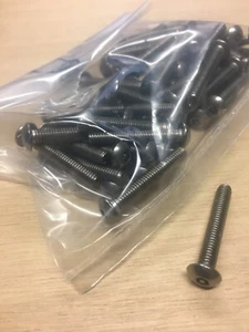 VITE ACCIAIO INOX M4X25 TESTA BOMBATA CILINDRICA CON PIN DI SICUREZZA 40PZ. - Foto 1 di 1