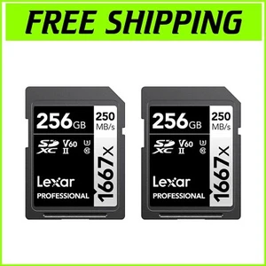 1667x UHS-II Memory Card 256GB - High-Speed Class 10 SDXC for Professionals - Photo 1 sur 9