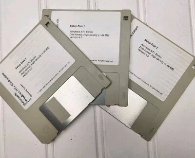 Vintage Microsoft Windows NT Series Set-up Disk Set. 3.5", Version 4.0, 1.44MB - Image 1 of 4