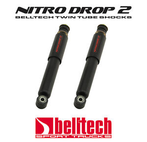 Nitro Drop 2 Front Shocks for 98-03 Nissan Frontier w/ 2" Drop (Pair) Belltech