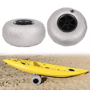 9 Zoll 2x Strandwagen Räder aufblasbare Räder Ersatz Ballon Strandreifen NEU - Bild 1 von 12