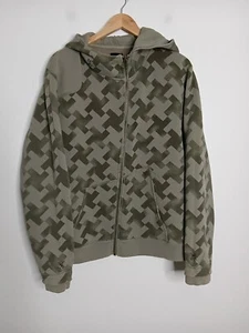Vintage DC Shoes Full Zip Hoodie Mens L Large Brown Skateboards Jumper Sweater - Picture 1 of 15