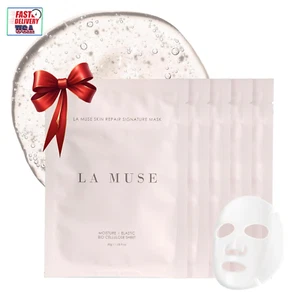 Bio Cellulose Face Mask with Hyaluronic Acid | Deeply Moisturizes & Hydrates Dry - Picture 1 of 12