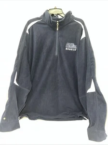 Ole Miss Holloway Quarter Zip Pullover Men’s Size 3XL Navy - Picture 1 of 5