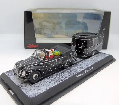 GC1968 SCHUCO / DKW 3=6 + HYMER CUBA CARAVANE CHRISTMAS EDITION 2010  1/43 - Photo 1/4