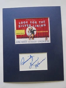 "Look for the Silver Lining" & June Haver autograph as Marilyn Miller - Foto 1 di 2