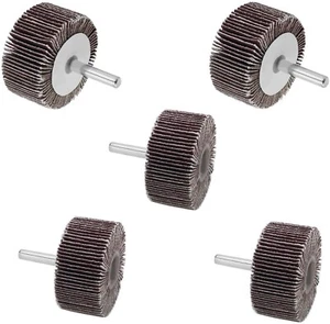 5 Stück 2 Zoll x 1 Zoll x 1/4 Zoll Fächerschleifer für Bohrer Fächerschleifen Schleifen 60er Körnung - Bild 1 von 2