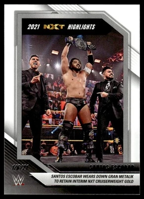 2022 PANINI WWE NXT HIGHLIGHTS WRESTLING CARD SANTOS ESCOBAR #1 4652 - Image 1 of 2